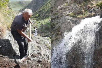 Нерсес из Гегамасара взялся проложить дорогу, ведущую к водопаду