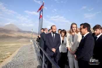 Стефан Сежурнe и Арарат Мирзоян посетили Вединское водохранилище