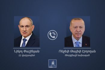 Состоялся телефонный разговор Никола Пашиняна и Реджепа Тайипа Эрдогана
