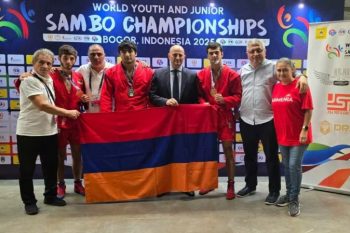 Армянские самбисты завоевали 8 медалей на молодежном ЧМ в Индонезии