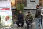 «Пока Лидия Манташян в изоляторе, наши акции протеста будут продолжаться», — сидячая акция перед зданием Генеральной прокуратуры