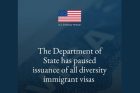 Госдепартамент США приостановил процесс предоставления иммиграционных виз в рамках лотереи на лицензию разнообразия