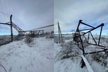 В Армении 60 населенных пунктов обесточены из-за снегопада и метели