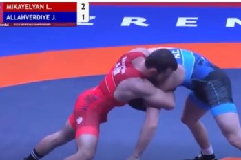 Армянский спортсмен Левик Микаелян (61 кг) стал двукратным чемпионом Европы U23 по вольной борьбе