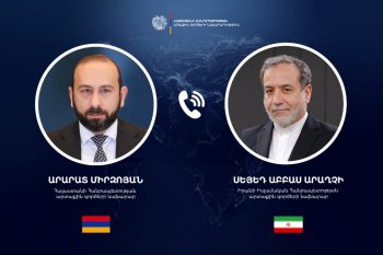 Арарат Мирзоян провел телефонный разговор с министром иностранных дел Исламской Республики Иран Сейедом Аббасом Арагчи