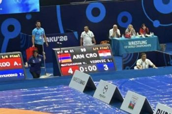 Два спортсмена из Армении вышли в полуфинал ЧМ по греко-римской борьбе U17 в Баку