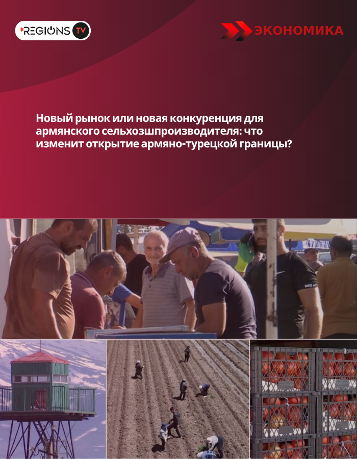 Новый рынок или новая конкуренция для армянского сельхозшпроизводителя: что изменит открытие армяно-турецкой границы?