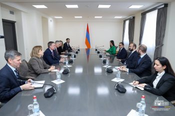 Արարատ Միրզոյանն ընդունել է ԱՄՆ նախագահի հատուկ օգնական, ազգային անվտանգության խորհրդի Եվրոպայի հարցերով տնօրեն Մայքլ Քարփենթերի գլխավորած պատվիրակությանը