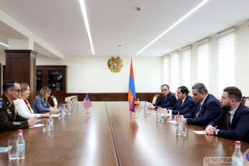 Սուրեն Պապիկյանը դեսպան Քվինի և պաշտպանության հարցերով նորանշանակ կցորդի հետ քննարկել է ՀՀ և ԱՄՆ միջև համագործակցության ընթացքին վերաբերող հարցեր