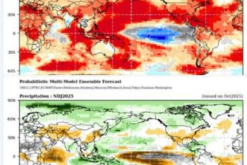 Համաշխարհային Օդերևութաբանական Կազմակերպության գլոբալ կանխատեսումները 2025–2026 թթ. նոյեմբեր, դեկտեմբեր և հունվար ամիսների համար