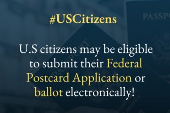 ՀՀ-ում բնակվող ԱՄՆ քաղաքացիները կարող են քվեաթերթիկն ուղարկել էլեկտրոնային եղանակով. դեսպանատուն