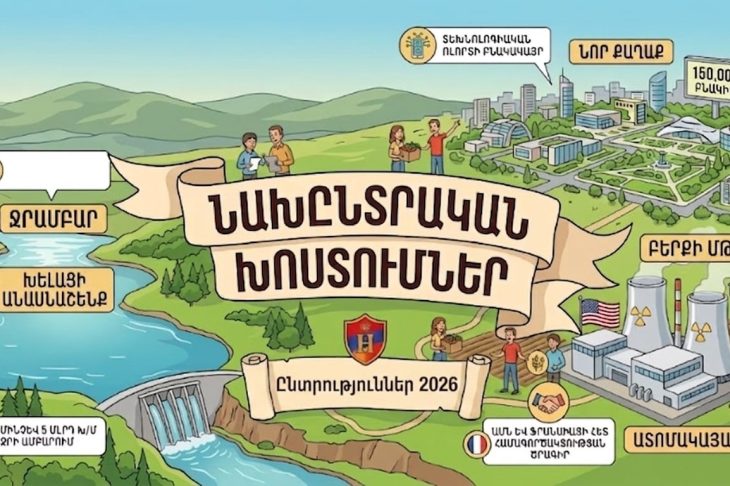 Ընտրություններ Հայաստանում. ՀՆԱ-ի եռապատկում, 150-հազարանոց նոր քաղաք, 10 ջրամբար, ռուսական կապիտալի կրճատում