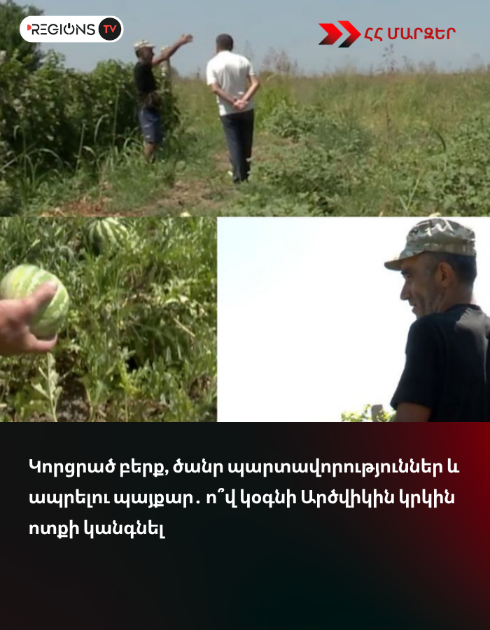 Կորցրած բերք, ծանր պարտավորություններ և ապրելու պայքար․ ո՞վ կօգնի Արծվիկին կրկին ոտքի կանգնել