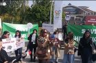 «Ամուլսարը՝ միայն սար»․ բնապահպանների ակցիան մարզահամերգային համալիրի մոտ